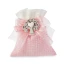 Sacchettini portaconfetti rosa con albero della vita e gessetto cuore