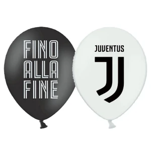 12 palloncini da 30 cm per festa tema Juventus