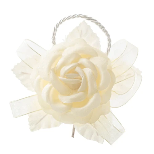 Ultimi 40 pezzi Rosa Ramo circolare Panna decorative pick per Bomboniere