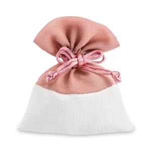 ULTIMI PEZZI 45 Sacchettini portaconfetti Eleganti in Tessuto e Organza Rosa 10x12 cm PREZZO PER TUTTI