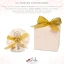 Bomboniera Nozze oro, clip portafoto con doppio cuore e numero 50 decorati a mano, idea originale come bomboniera per 50° anniversario di nozze