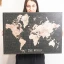 Quadro Mondo 50x70 in tela stampata stile vintage idea Bomboniera o regalo