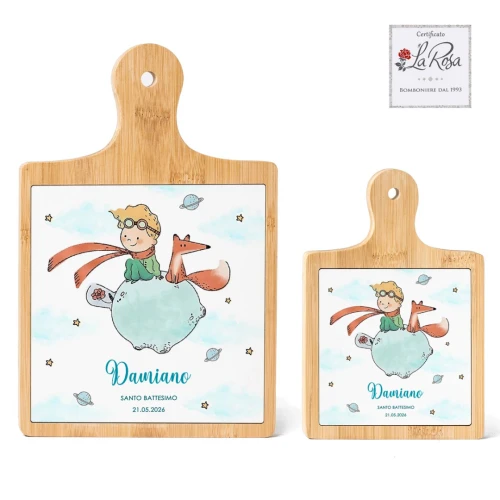 Bomboniere Piccolo Principe Personalizzate Tagliere in legno