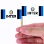24 Bandierine cocktail per festa tema Inter
