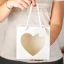 Shopper per Bomboniere Bianche con finestra a forma di cuore 16x16 h16 cm