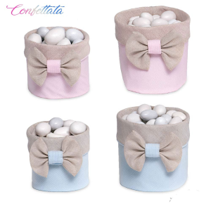 Contenitori per Confettata Battesimo Nascita femmina e Maschio