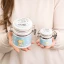 Bomboniere Battesimo e Nascita 2025 Linea Baby Box Barattolino Orsetto Celeste con frase