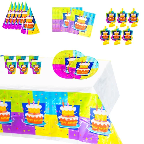Coordinato Tavola Compleanno- Kit Risparmio da 31 pz