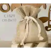 ULTIMI 70 Sacchetti Portaconfetti Juta piatto 8x10 cm PREZZO PER TUTTI