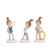 Ultimi 7 pezzi Bomboniere comunione ginnastica ritmica statuina