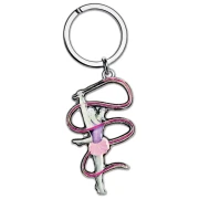 Portachiavi Ginnastica Ritmica in argento per bomboniere idea originale