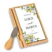 Bomboniere Personalizzate Tagliere con coltellino Tema Limoni