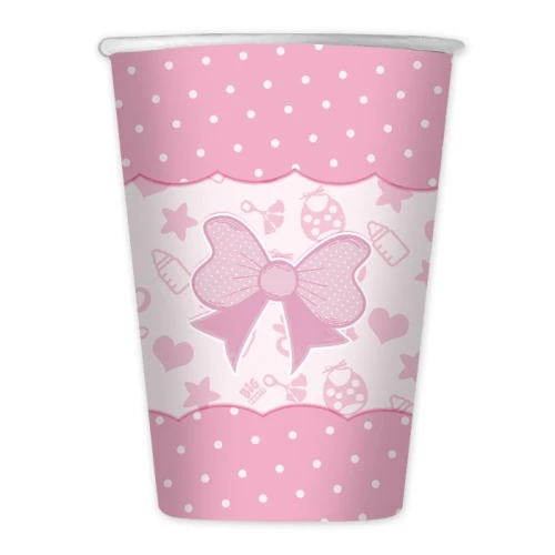 8 bicchieri carta 200cc baby Girl