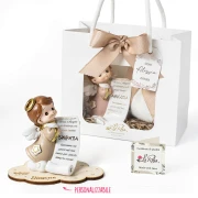 Bomboniere Linea Serafino 2026 Angioletti con pergamena e scritte dorate grande personalizzabile