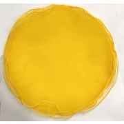 ULTIMI PEZZI, 1 Confezione da 25 Pezzi Tulle Tondo Giallo