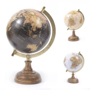 Mappamondo grande con base in legno stile vintage idea Bomboniera o regalo