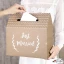 Scatola per biglietti e Buste matrimonio rustica Just Married