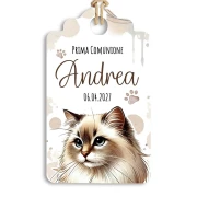 Tag Tema Gatto Personalizzabile