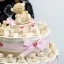 Torta Bomboniere per battesimo bimba con 35 fette Orsetto