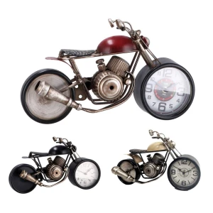 Orologio in metallo a forma di motocicletta - idea regalo