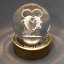 Bomboniere 2027 Matrimonio Sfera LED Cuore personalizzabile
