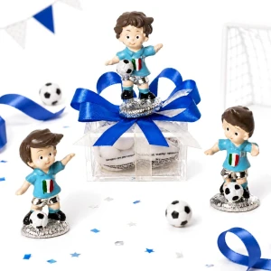 ⚡ OFFERTISSIMA Bomboniere 2027 Linea Mondiale Statuetta Calciatori italia in resina