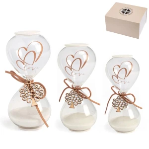 ⚡OFFERTISSIMA Bomboniere Clessidre LOVE con scatola