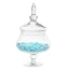 contenitore vetro confettata con coperchio a punta elegante