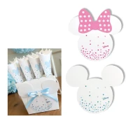 Decorazione Sagoma Topolino e Topolina per Battesimo e Nascita 