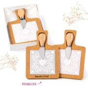 ⚡ OFFERTISSIMA Bomboniere 2026 Taglieri con coltellino Linea Maiolica