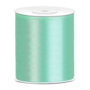 Nastro Di Raso Verde 4 Cm X 45 M – Nastrino In Poliestere Double Face Per Confezioni Regalo E Decorazioni