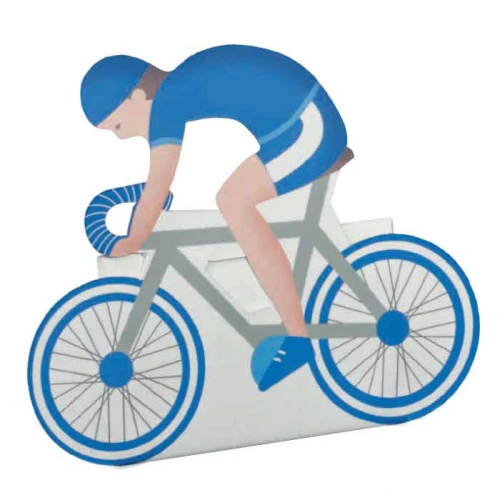 scatolina bicicletta portaconfetti blu 