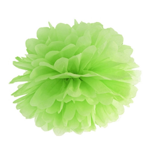 <p>decorazione pom pom sfere in carta verde