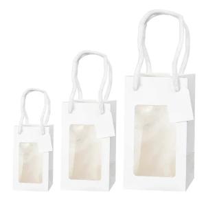 Shopper per Bomboniere Bianche con finestra