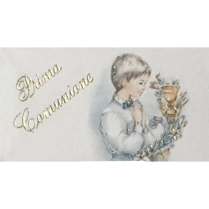 Bigliettini Bomboniere Comunione Maschio