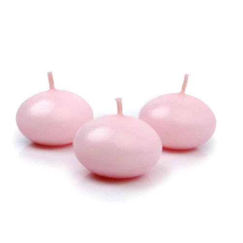 candele galleggianti rosa