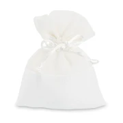 Ultimi 27 pezzi Sacchettini portaconfetti Eleganti in Tessuto e Organza Bianco