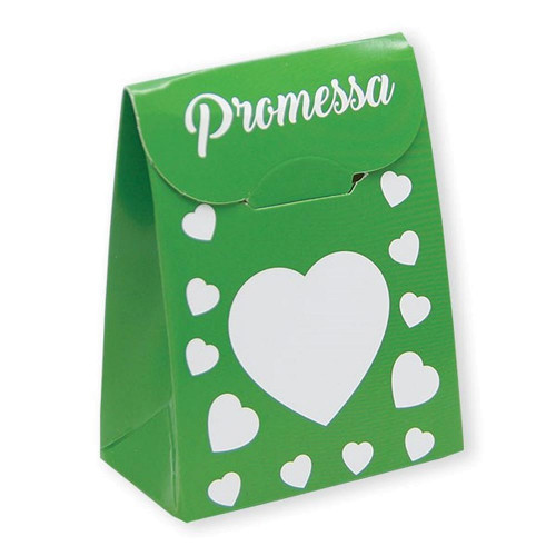 25 scatoline portaconfetti Bomboniere promessa di matrimonio Sacchetto