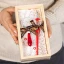 Bomboniere Laurea Originali set Penna stilografica e Lente con Box in legno