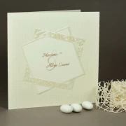 Partecipazione Matrimonio Elegante con decorazione minimal - Dorotea
