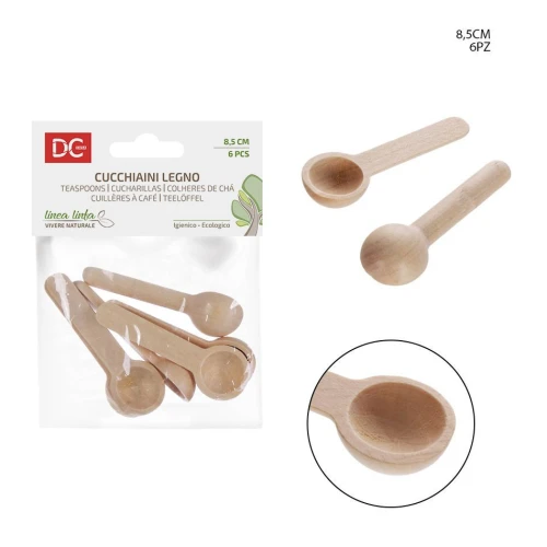 Cucchiaino in Legno - busta 6 pezzi