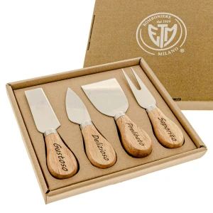 ⚡ OFFERTISSIMA Bomboniere Utili Set Coltellini da Formaggio Standard con Testo