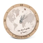 Bomboniere Tema Viaggio con frase ed aereo Orologio Personalizzato