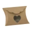bustina cuore scatoline marroni portaconfetti rustiche shabby chic