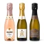 Mini bottiglie Maschio 200 ml: Rosé Extra Dry, Shãh Mat Bianco Extra Dry e Prosecco Dei Cavalieri Extra Dry per bomboniere