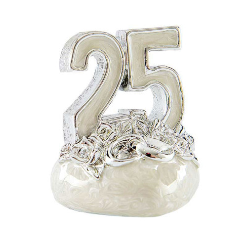Bomboniera Nozze Argento numero 25  idea originale come bomboniera per 25 anniversario di nozze