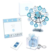 Bomboniere Solidali Quadrifoglio Linea Nuvola Battesimo e Nascita Maschio 2026