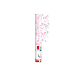 cannone sparacoriandoli 30 cm coriandoli rosa
