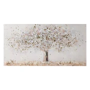 Quadro grande Albero della vita con finitura oro 120x60 cm