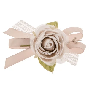 Fiore Pick Rosa Tortora elegante per Bomboniere